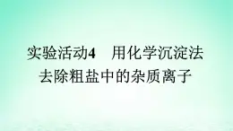 2024春高中化学第5章化工生产中的重要非金属元素实验活动4用化学沉淀法去除粗盐中的杂质离子课件（人教版必修第二册）