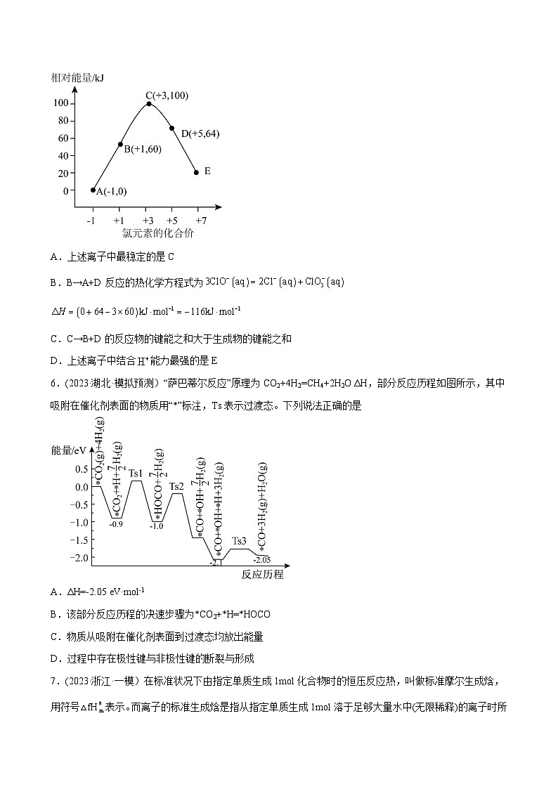 高考化学二轮复习讲义+分层训练(新高考专用) 高考解密06  化学反应与能量变化(分层训练)-【高频考点解密】(原卷版+解析)第3页