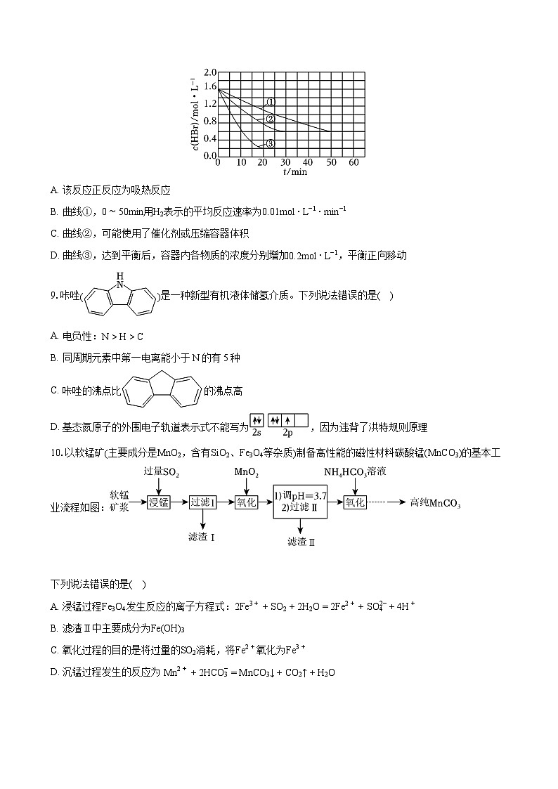 2022-2023學(xué)年福建省泉州市部分中學(xué)高二(下)期末化學(xué)試卷(含詳細(xì)答案解析)第3頁
