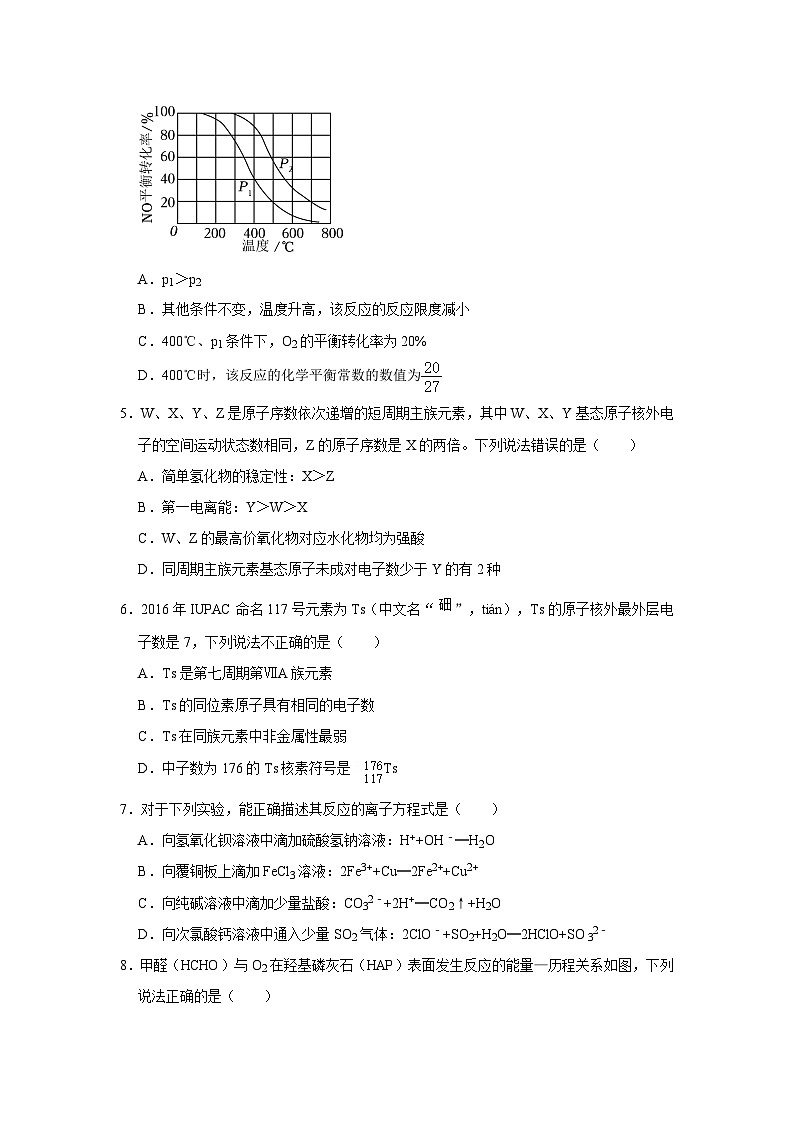 湖南省岳阳市岳阳县第一中学2023-2024学年高二下学期开学化学试题02