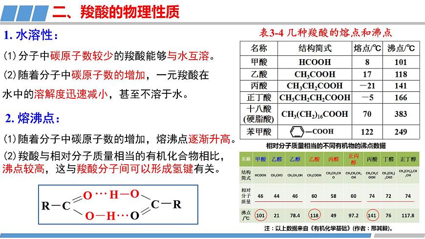 [ 3.4.1]羧酸及羧酸衍生物（第1課時，羧酸）2023-2024學年高二化學人教版（2019）選擇性必修3課件第7頁