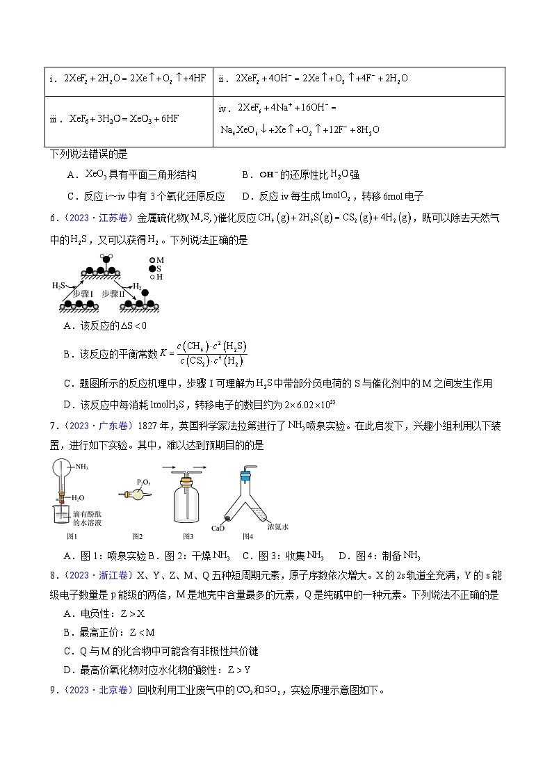 冲刺2024年高考化学真题重组卷5(新高考七省专用)(解析版)第2页