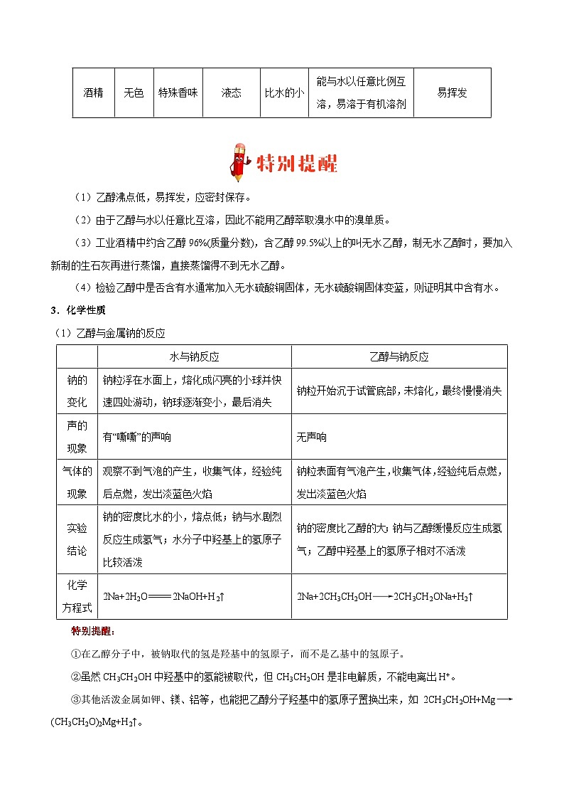 最新高考化学考点一遍过(讲义) 考点52 乙醇和乙酸第2页