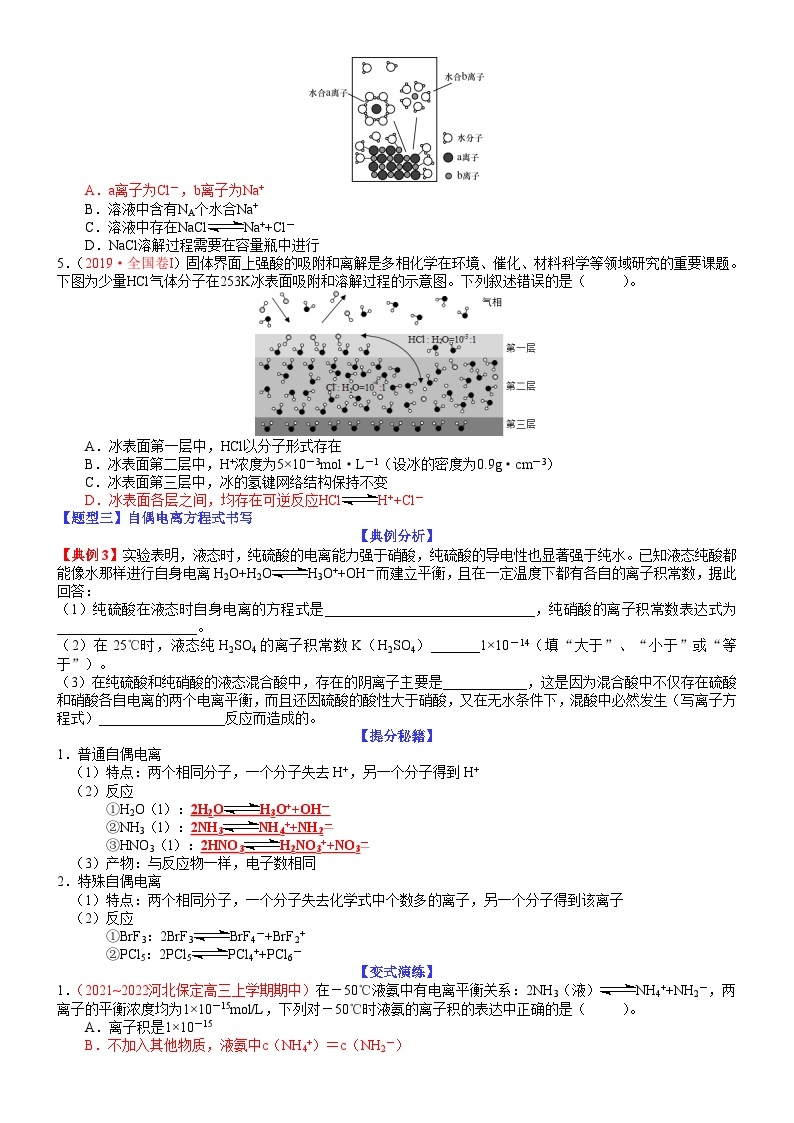 专题04 电离方程式、电解质溶液的导电性-最新高考化学毕业班二轮热点题型归纳与变式演练（新高考专用）03