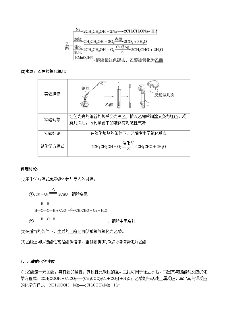 第50讲 乙醇和乙酸、基本营养物质 -备战2023年高考化学【一轮·夯实基础】复习精讲精练02