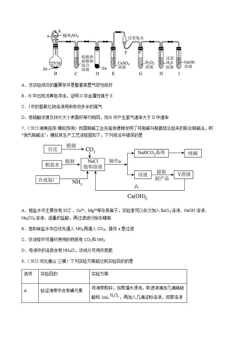 第九章 化学实验基础及综合实验 章末综合检测卷 -备战2023年高考化学【一轮·夯实基础】复习精讲精练03