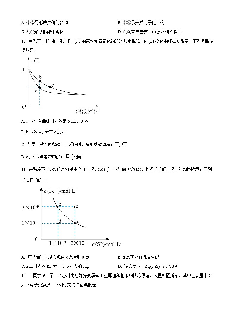 安徽省淮南市第一中学2023-2024学年高二下学期开学考试化学试题 Word版无答案第3页