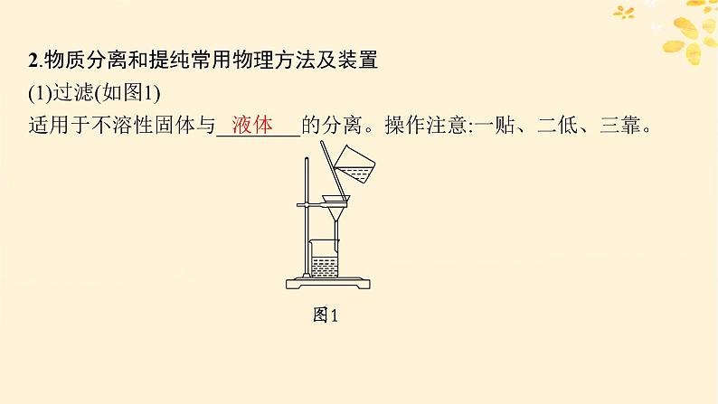 备战2025届新高考化学一轮总复习第10章化学实验基础和综合探究第54讲物质的分离和提纯课件第7页