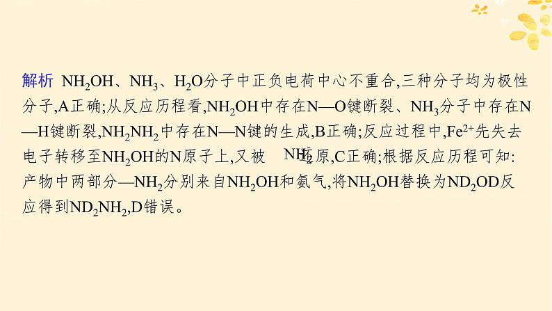 备战2025届新高考化学一轮总复习第4章非金属及其化合物热点专攻12肼的性质及应用课件第6页