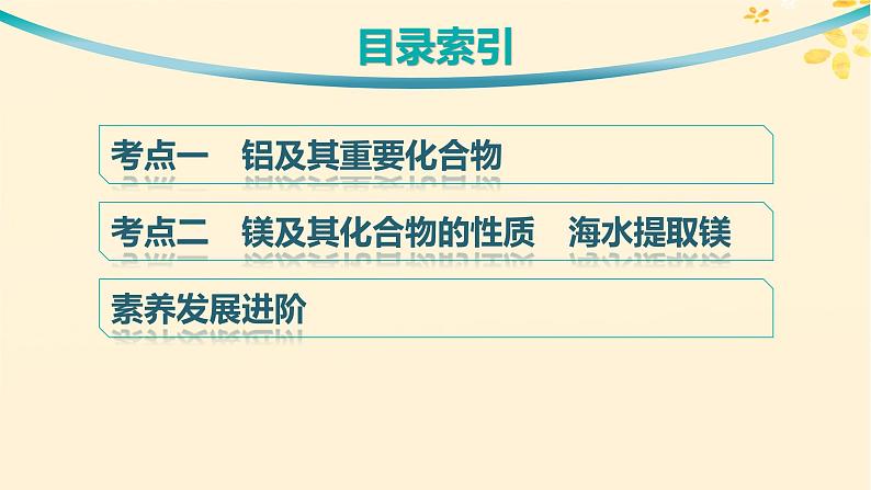 备战2025届新高考化学一轮总复习第3章金属及其化合物第12讲铝镁及其化合物课件第3页