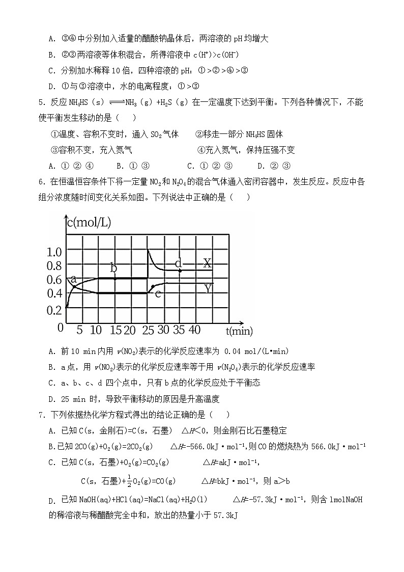 2024重庆市重点中学高二下学期3月月考试题化学含解析第2页