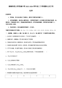 湖南省长沙市湖南师范大学附属中学2023-2024学年高三下学期第七次月考化学试题(含答案)