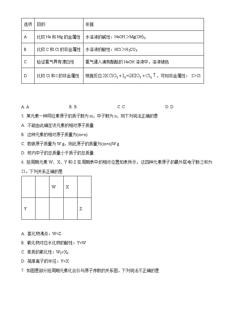 2024安阳林州一中高一下学期3月月考试题化学含解析第2页