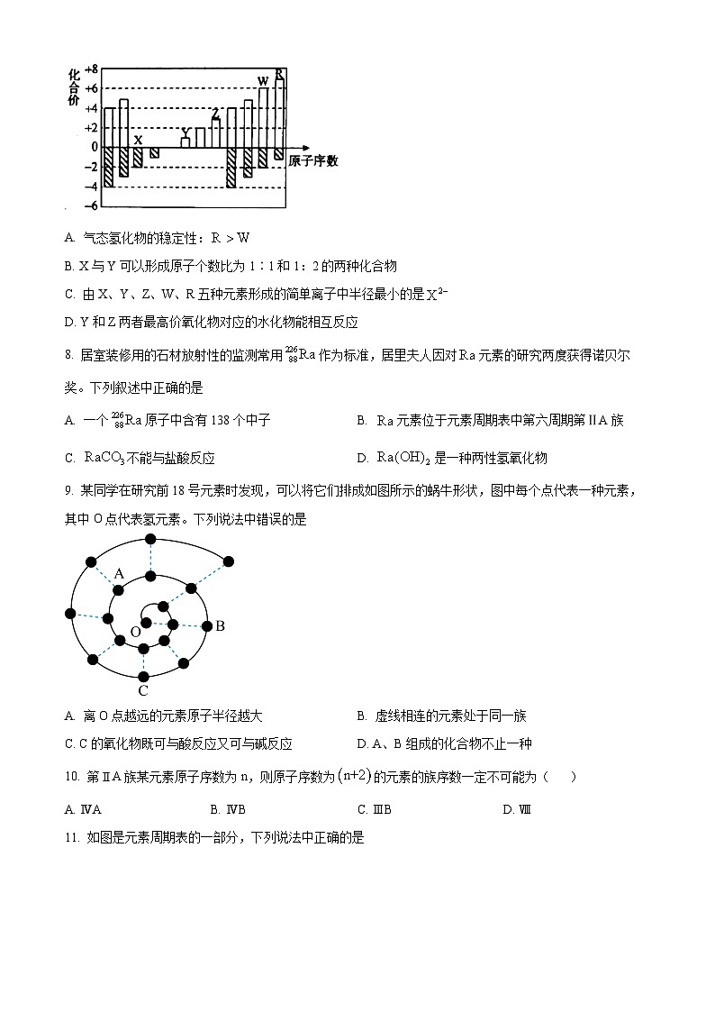 2024安阳林州一中高一下学期3月月考试题化学含解析第3页