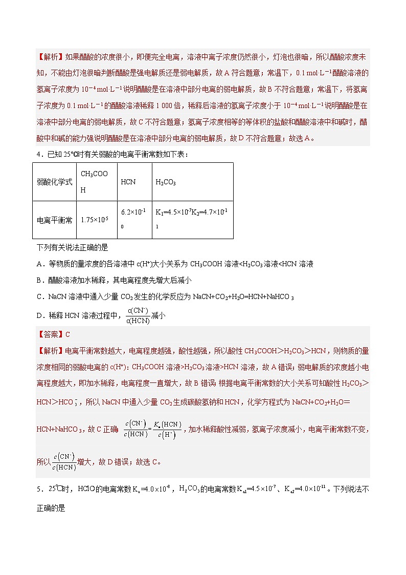 专题八 能力提升检测卷 - 2024年高考化学大一轮复习【精讲精练】02