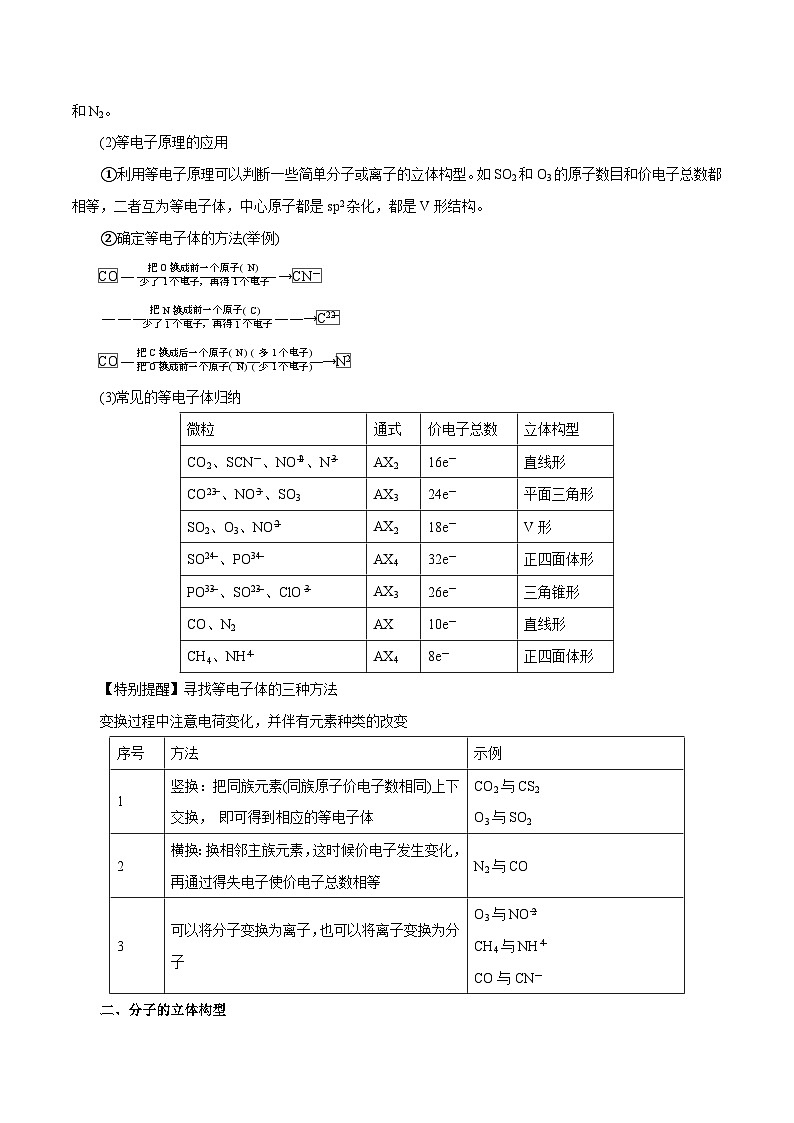 第29讲 分子结构与性质(讲)- 2024年高考化学大一轮复习【精讲精练】(解析版)第3页