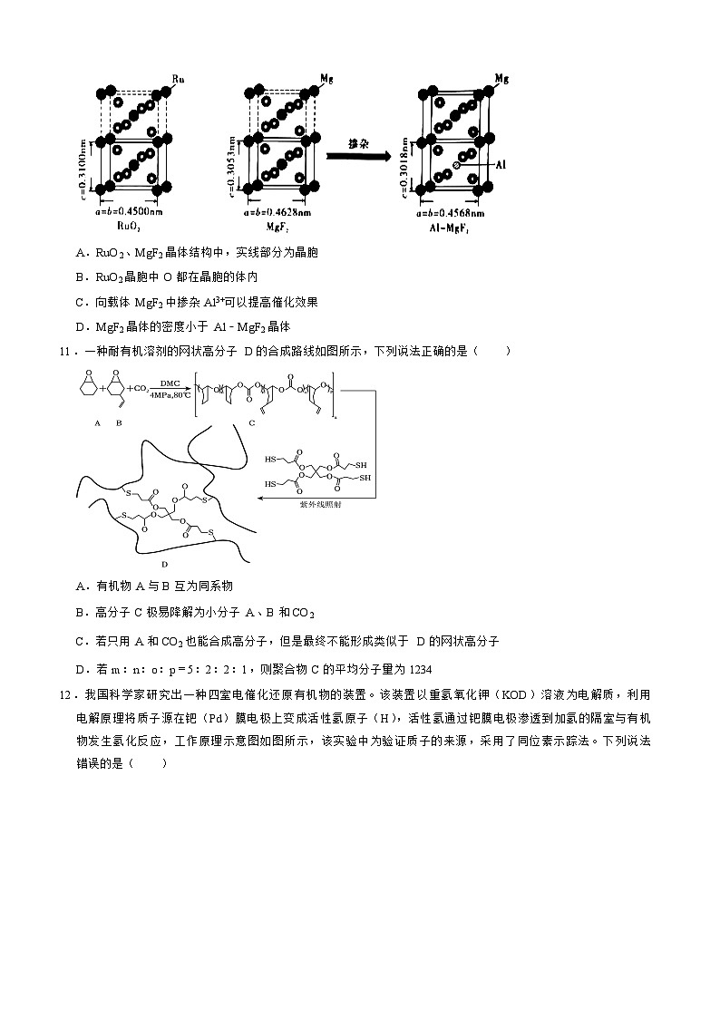 河南省鹤壁2023_2024高三化学上学期第二次模拟考试试题03