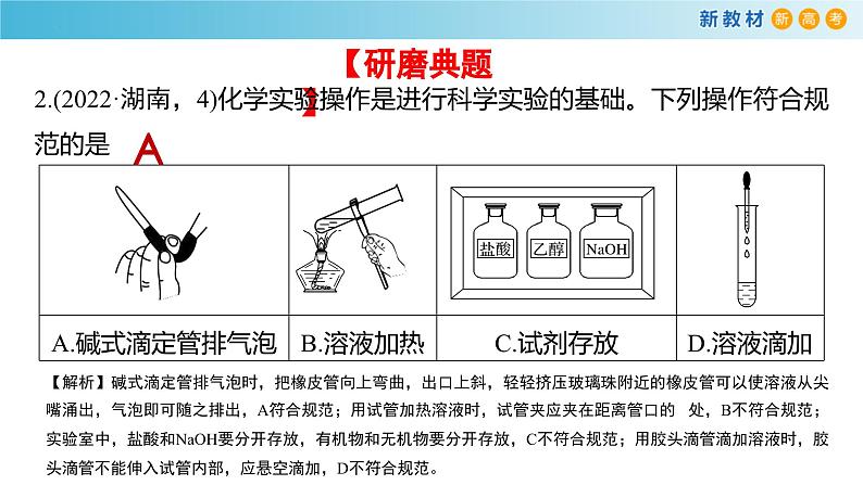 2024届高考二轮复习专题15:典型实验装置与实验基本操作 课件第5页