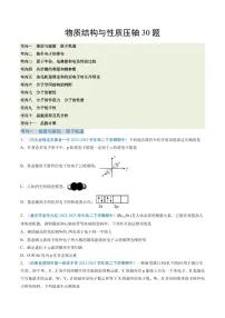 物质结构与性质压轴30题--2024年高二化学下学期期中好题汇编