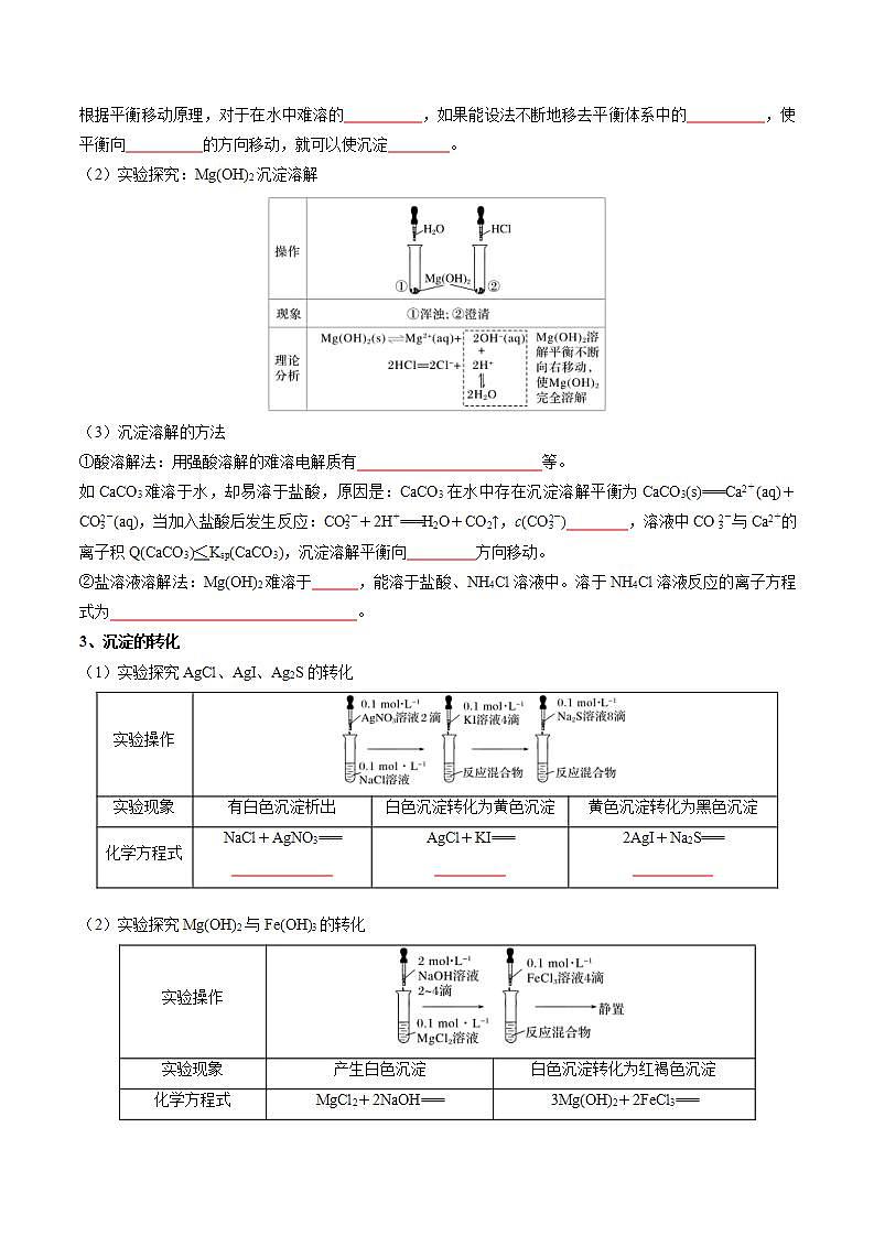 (复习课)2024年人教版高二化学寒假提升学与练 专题06 沉淀溶解平衡(2份打包,原卷版+解析版)03