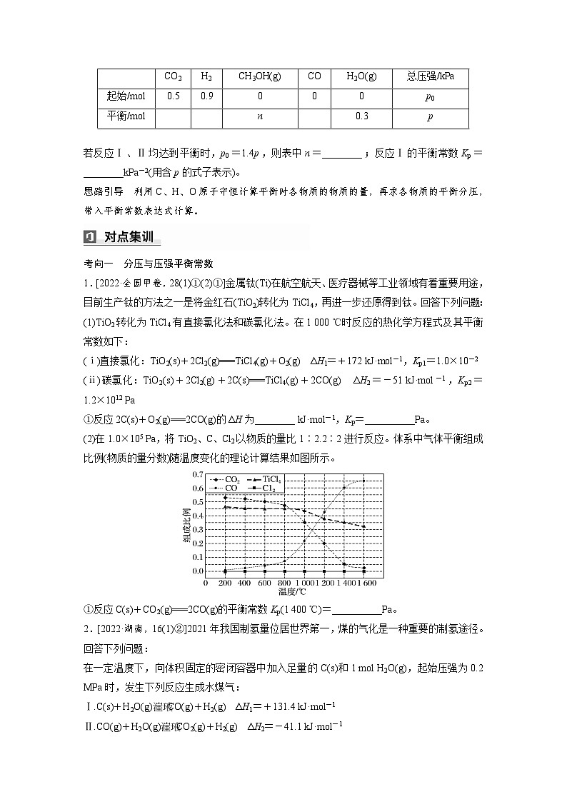第一篇 主题九 热点题空16 化学反应速率及化学平衡常数的计算(学生版)第3页