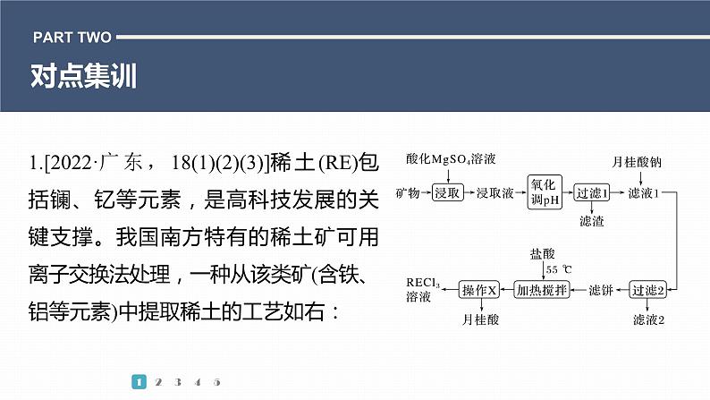 第一篇 主题十 热点题空18 应用平衡常数分析化工流程中酸碱性调控第8页