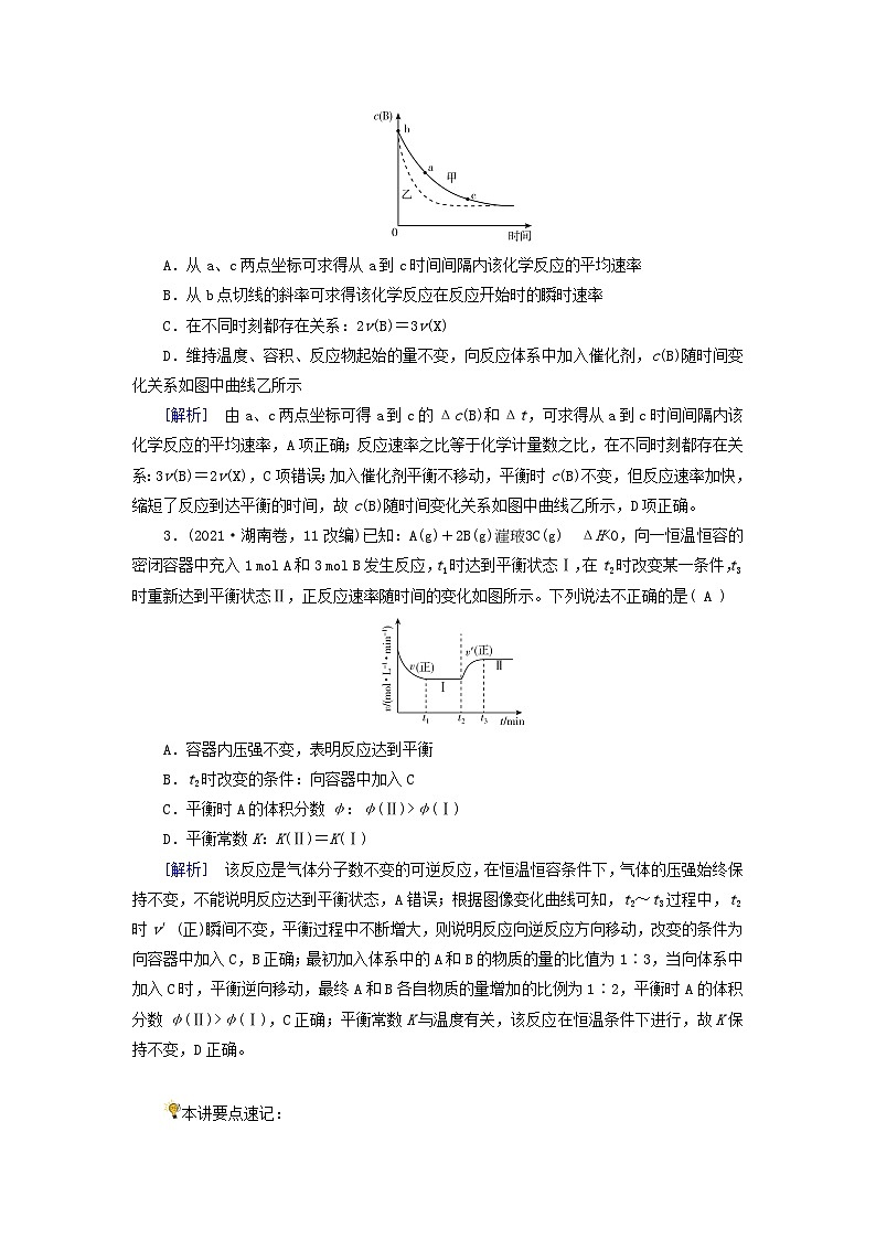 2025版高考化學(xué)一輪總復(fù)習(xí)真題演練第7章化學(xué)反應(yīng)速率和化學(xué)平衡第26講化學(xué)反應(yīng)速率和平衡圖像及分析第2頁