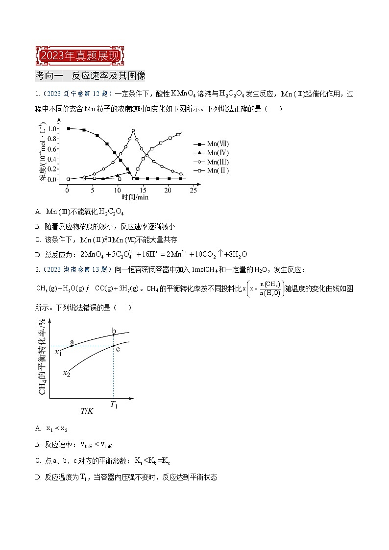 专题08  反应速率与化学平衡(原卷版)第2页