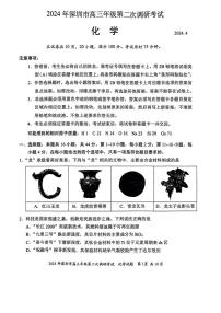 2024年深圳市高三年级第二次调研考试化学试题+答案（深圳二模）