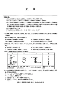 2024届九师联盟高三下学期4月(二模)联考化学试题+答案