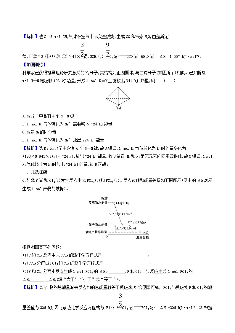 2022版高考化学一轮复习 课时分层提升练课时分层提升练18 化学能与热能第3页
