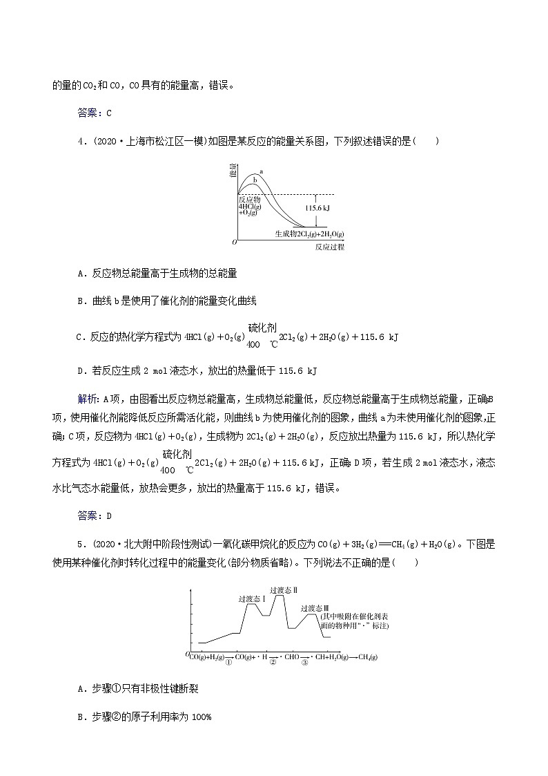 2022年高考二轮复习 专题强化练6 化学能与热能第3页