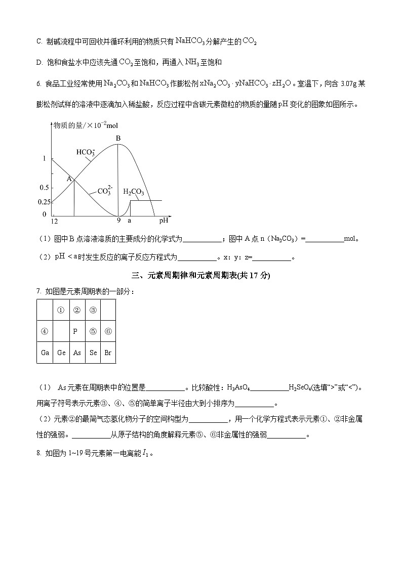 上海市南洋模范中学2023-2024学年高一下学期期中考试 化学学科等级考试卷 (原卷版+解析版)03