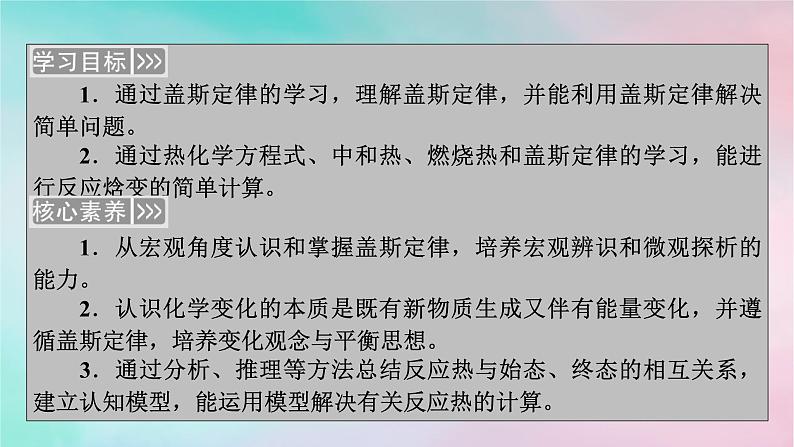 2025版新教材高中化学第1章化学反应的热效应第2节反应热的计算课件新人教版选择性必修1第2页