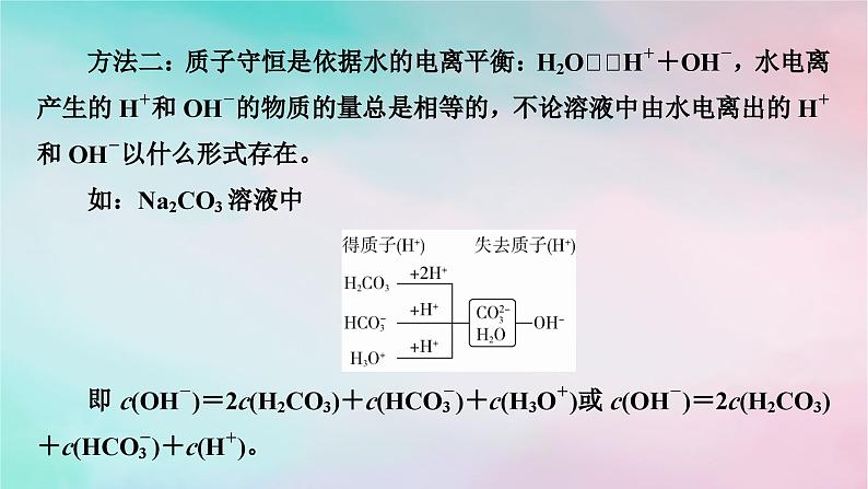 2025版新教材高中化学第3章水溶液中的离子反应与平衡微专题5电解质溶液中微粒间的关系课件新人教版选择性必修106