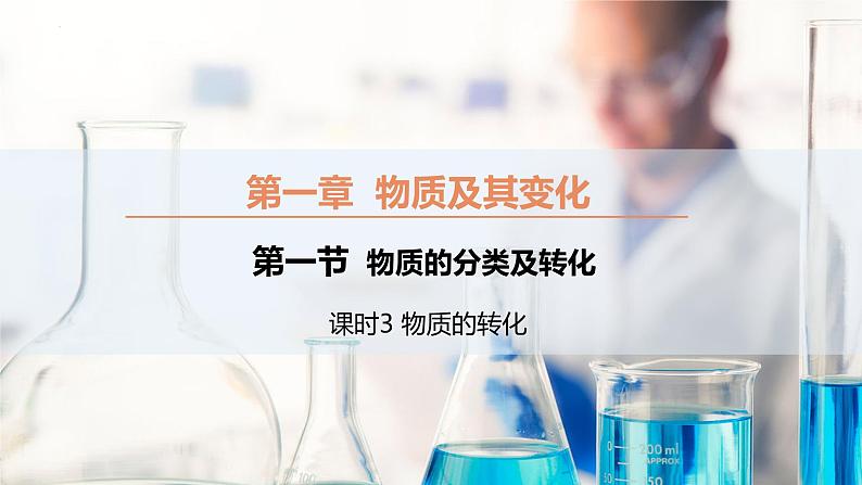 【同步课件】1.1.3 物质的转化高一化学同步备课(人教版2019必修第一册)01