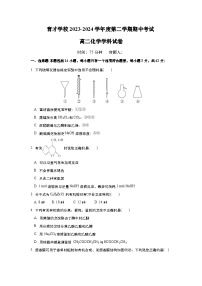 安徽省定远县育才学校2023-2024学年下学期期中高二化学试卷