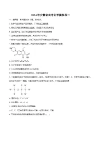 2024年安徽省高考化学模拟卷三(含答案)