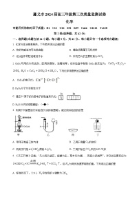 2024届贵州省遵义市高三下学期三模化学试题(原卷版+解析版)