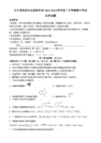 辽宁省沈阳市五校协作体2023-2024学年高二下学期期中考试+化学试题+