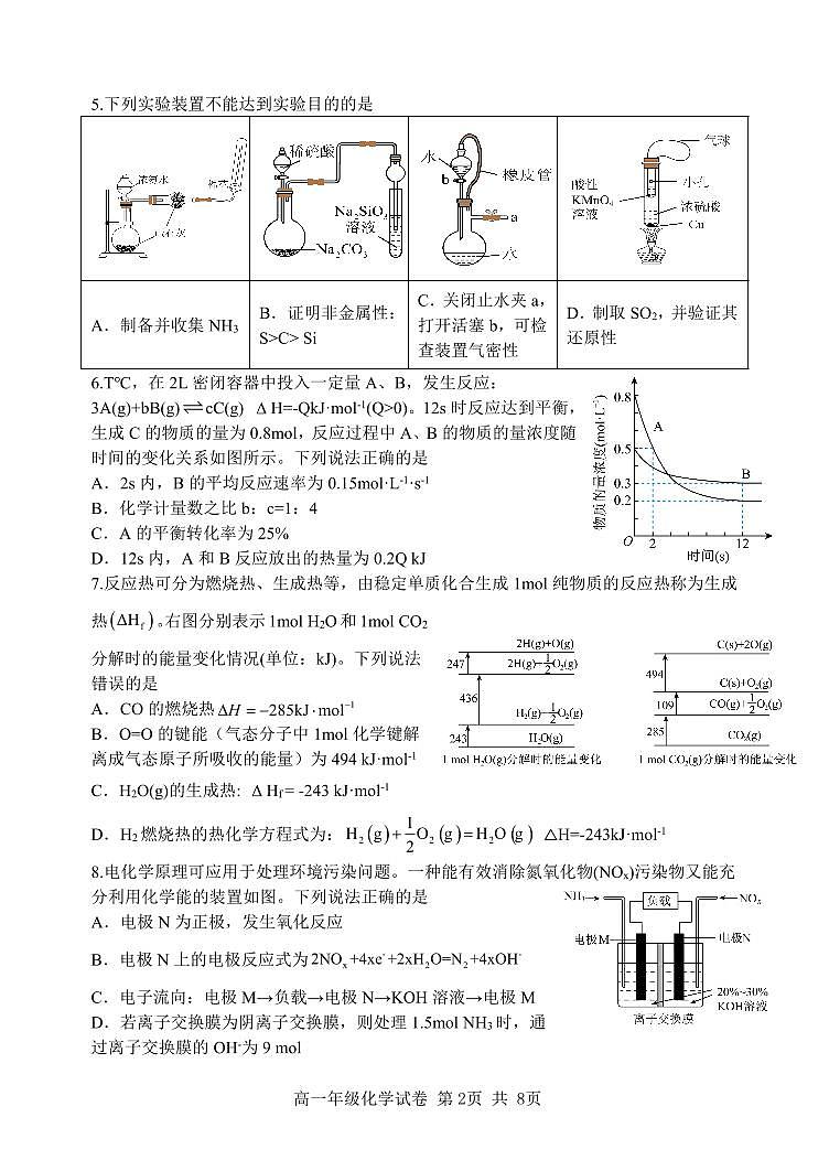 23-24下中高一化学第2页