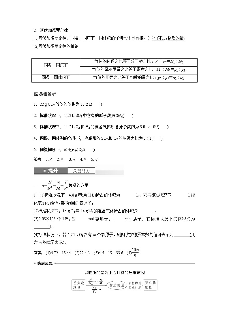 大单元一 第1章 第1讲 物质的量 气体摩尔体积 讲义(教师版)-2025高考化学一轮复习第3页