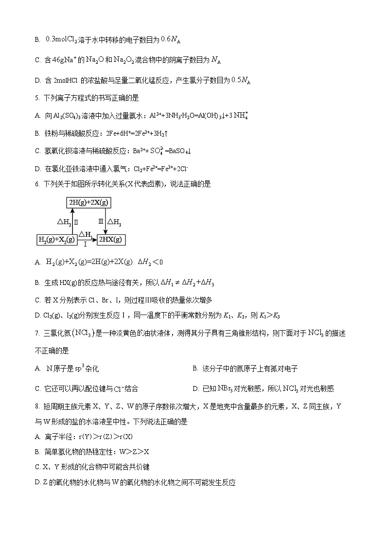 湖南省岳阳市湘阴县第一中学2023-2024学年高三下学期5月期中考试化学试题(学生版+教师版)02