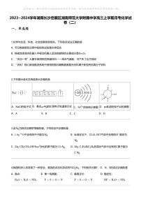2023_2024学年湖南长沙岳麓区湖南师范大学附属中学高三上学期月考化学试卷（二）