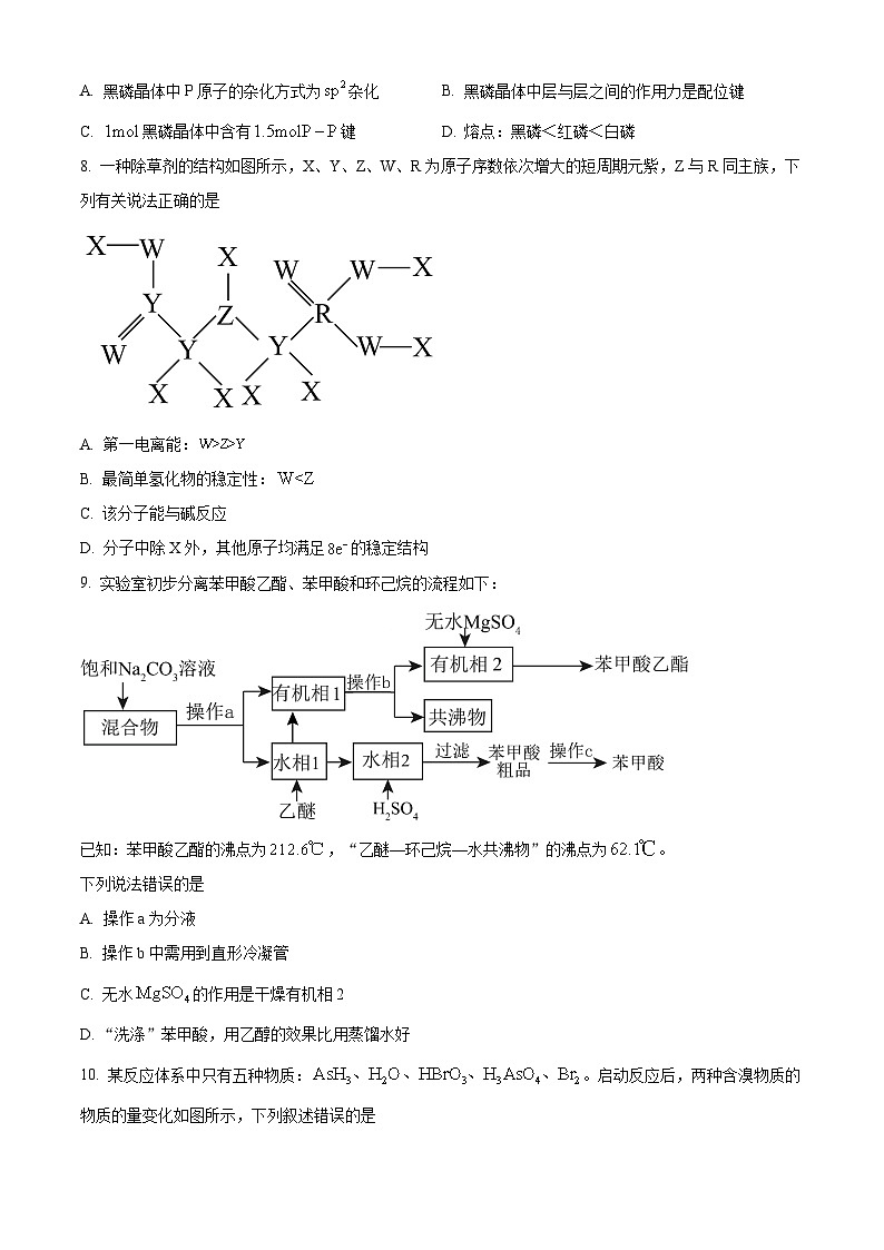 黑龙江省部分学校2024届高三下学期第三次模拟化学试题 (学生版)第3页