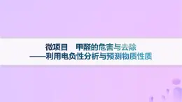 2025年高中化学第1章微项目甲醛的危害与去除__利用电负性分析与预测物质性质课件