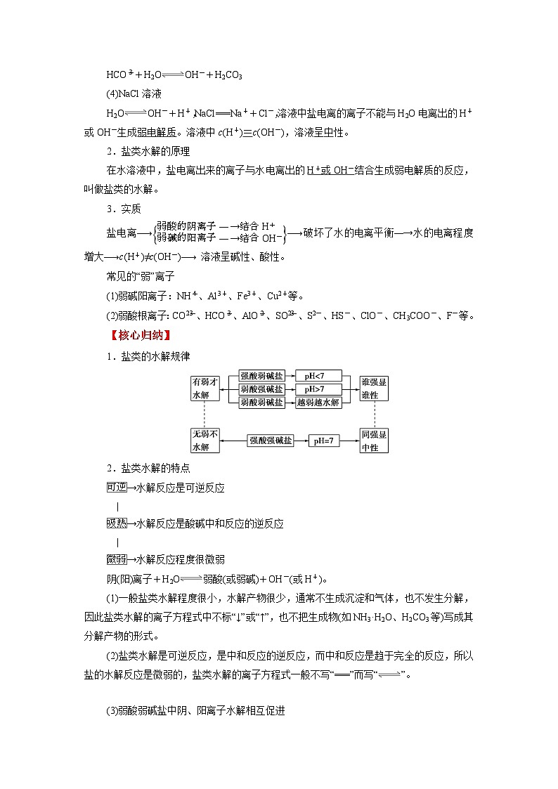 考点12 盐类的水解 --2023-2024学年高二化学核心考点归纳与分层测试(人教版2019选择性必修1)02