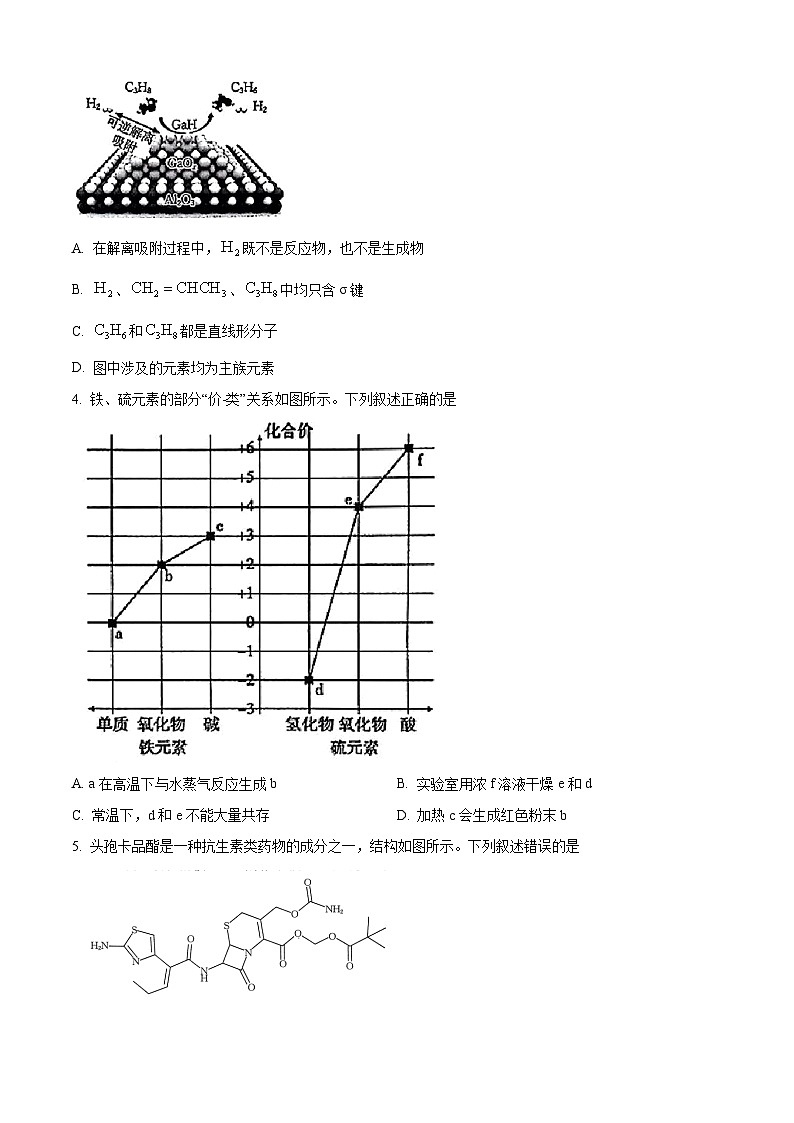 河北省名校联盟2024届高三下学期三模化学试题(原卷版+解析版)第2页