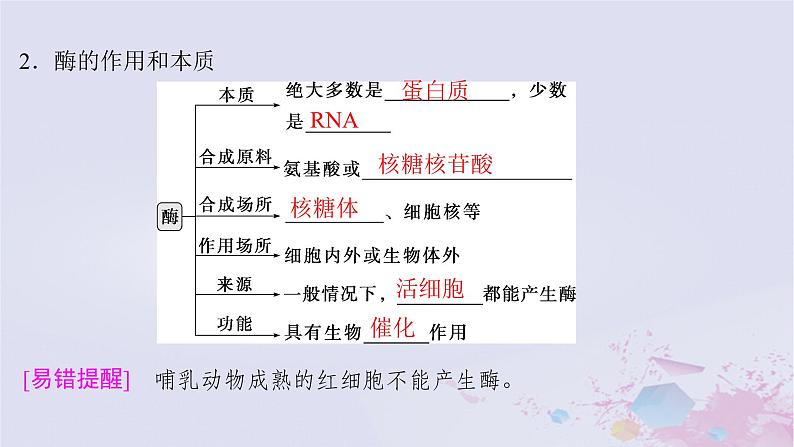 2025届高考生物一轮总复习必修1第三单元细胞的能量供应和利用第8讲降低化学反应活化能的酶课件第5页