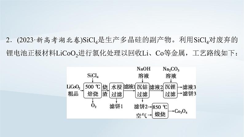 2025届高考化学一轮总复习第1章物质及其变化微专题3信息型氧化还原反应方程式的书写课件第4页